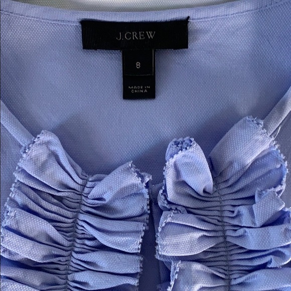 J Crew ruffle bib cotton blouse - Picture 5 of 7